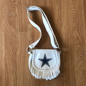 NFL MVF Dallas Cowboys Fringe Studded Purse